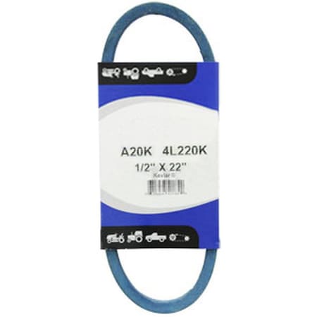 Aftermarket Kevlar Blue V-Belt (1/2" X 22") MOB40-0058